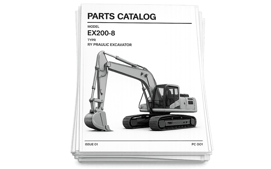 Stack of printed parts manuals